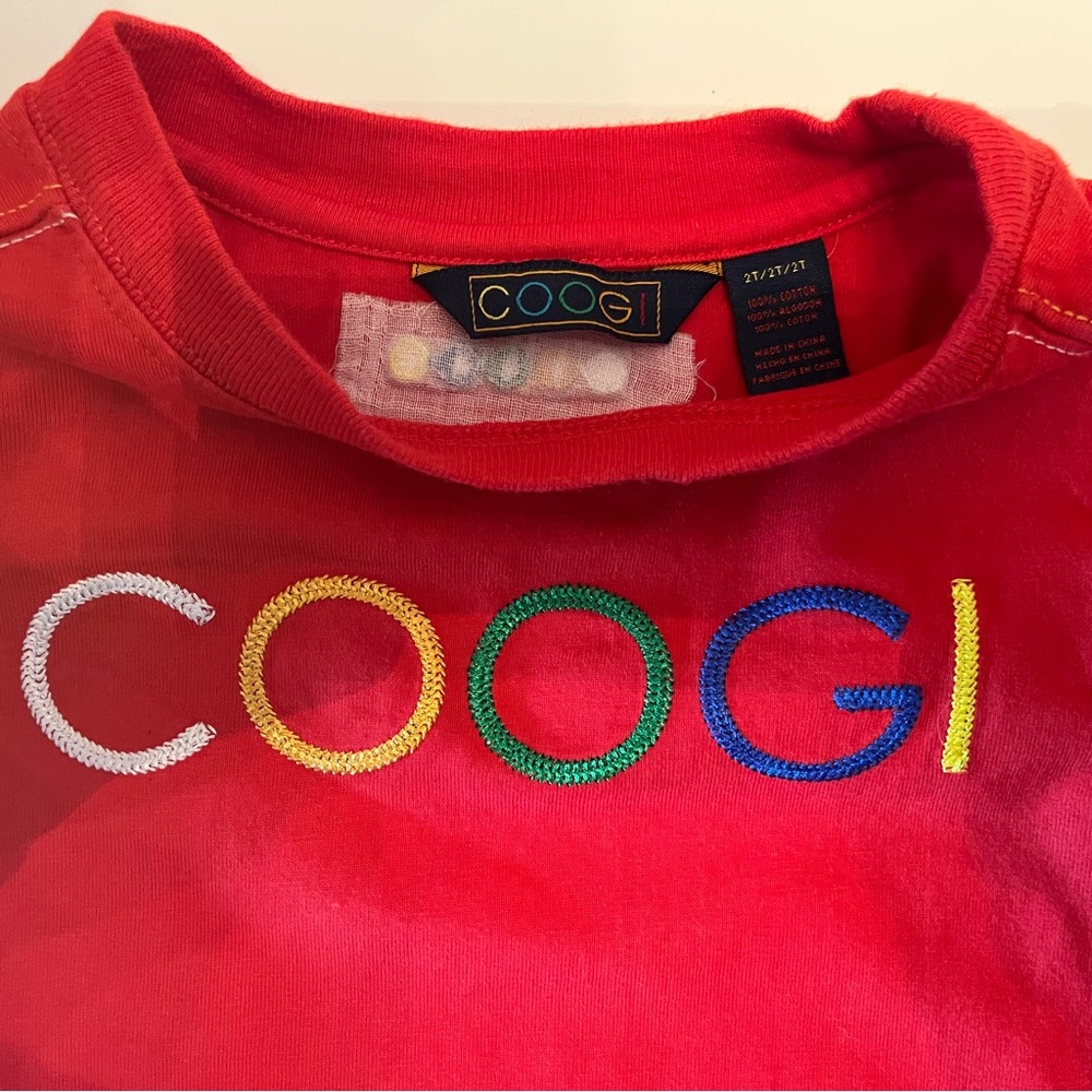 Coogi Red Logo T-Shirt- 2T (toddler)